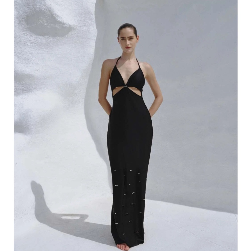 NWT - BAOBAB Noche Black Cut-Out Maxi Dress
